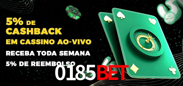 Promoções do cassino ao Vivo 0185bet